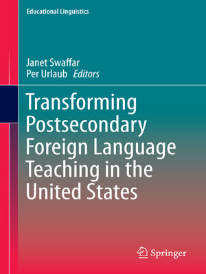 cover image of Transforming Postsecondary Foreign Language Teaching in the United States